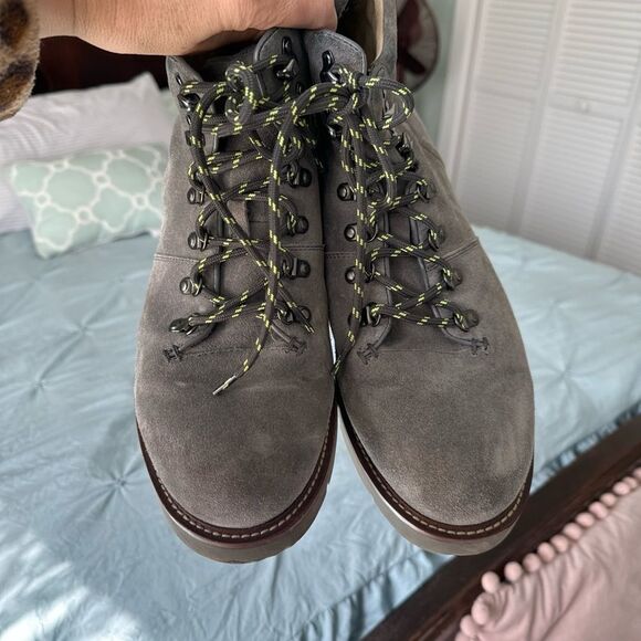 *Banana Republic* Grey Suede Ortholite Men’s Boots Sz 11.5 - Picture 3 of 10
